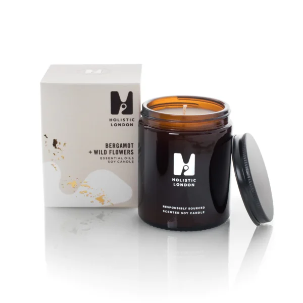 Bergamot +Wild flowers scented candle